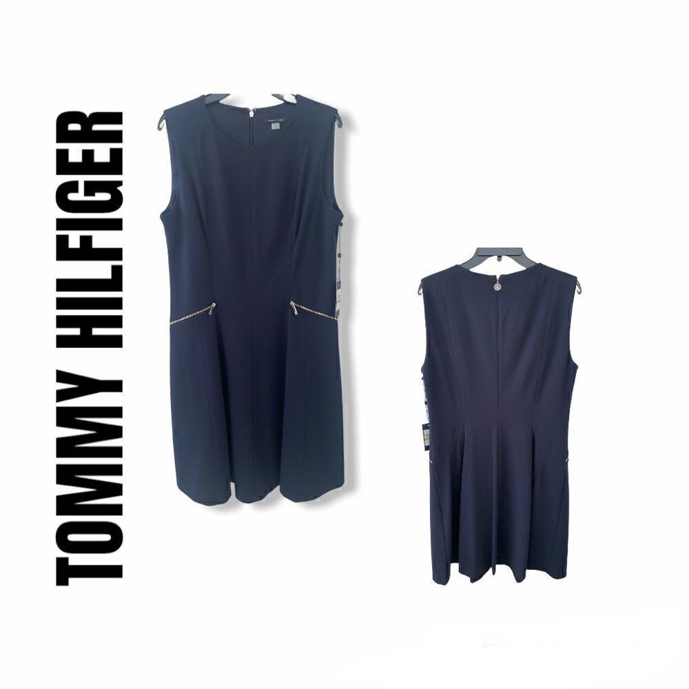 Tommy Hilfiger Sleeveless Navy Dress size 14